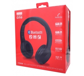 New-One | Headphones | HD 68 | Wireless | Bluetooth | Black