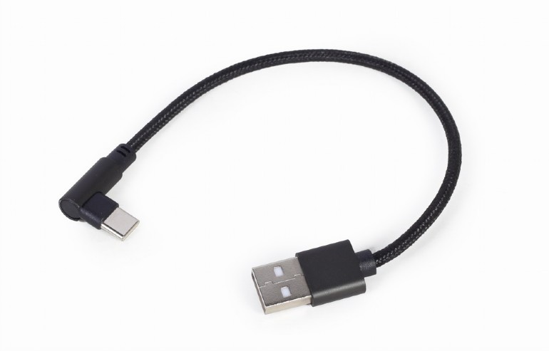 Gembird | Angled USB Type-C charging and data cable | CC-USB2-AMCML-0.2M