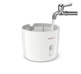 Philips | HU2716/10 | Humidifier | 17 W | Water tank capacity 2 L | Suitable for rooms up to 32 m² | NanoCloud evaporation | Humidification capacity 200 ml/hr | White
