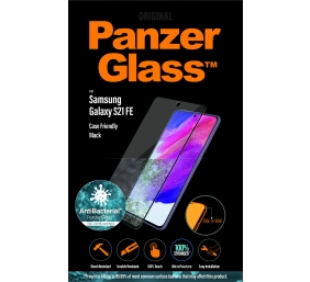 PanzerGlass | Samsng | Galaxy S21 FE CF | Hybrid glass | Black | Antibacterial; Works with in-screen fingerprint reader; Full frame coverage; Rounded edges | Screen Protector