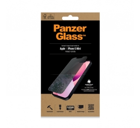 PanzerGlass | Apple | iPhone 13 Mini | Tempered glass | Black | Crystal clear; Resistant to scratches and bacteria; Shock absorbing; Easy to install | Privacy Screen Protector