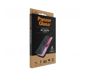 PanzerGlass | Apple | iPhone 13 Mini | Tempered glass | Black | Crystal clear; Resistant to scratches and bacteria; Shock absorbing; Easy to install | Privacy Screen Protector