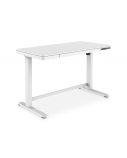 Electric Height Adjustable Desk | 72 - 121 cm | Maximum load weight 50 kg | Metal | White