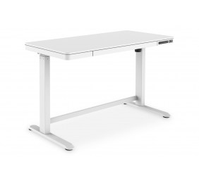 Electric Height Adjustable Desk | 72 - 121 cm | Maximum load weight 50 kg | Metal | White