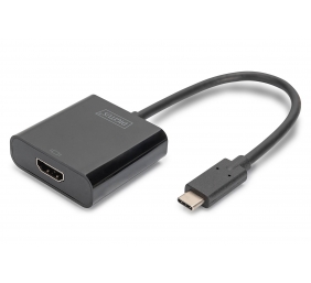 Digitus | USB Type-C to HDMI Adapter | DA-70852 | Black | USB Type-C | 0.15 m