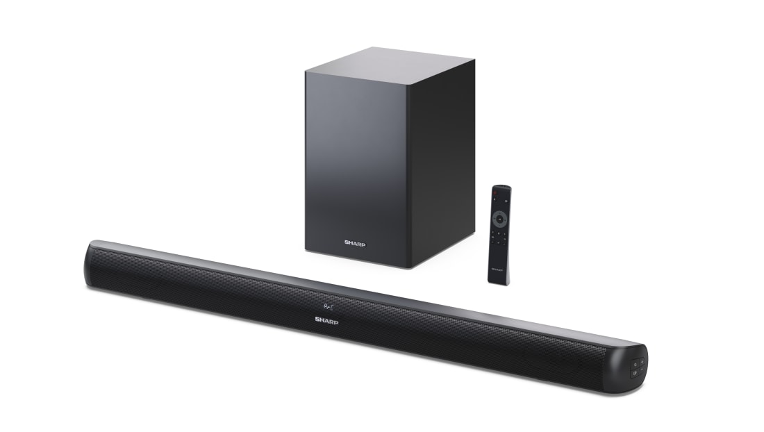 Sharp HT-SBW202 2.1 Soundbar with Wireless Subwoofer for TV above 40", HDMI ARC/CEC, Aux-in, Optical, Bluetooth, 92cm, Black | Sharp | TV SoundBar with Wireless Subwoofer | HT-SBW202 | Black | No | AUX in | Bluetooth | 200 W | Wireless connection