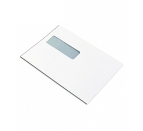 Vokas su langeliu (30x90 mm) kairėje,viršuje, E5, 156x220 mm, 80 g, baltas 50 vnt