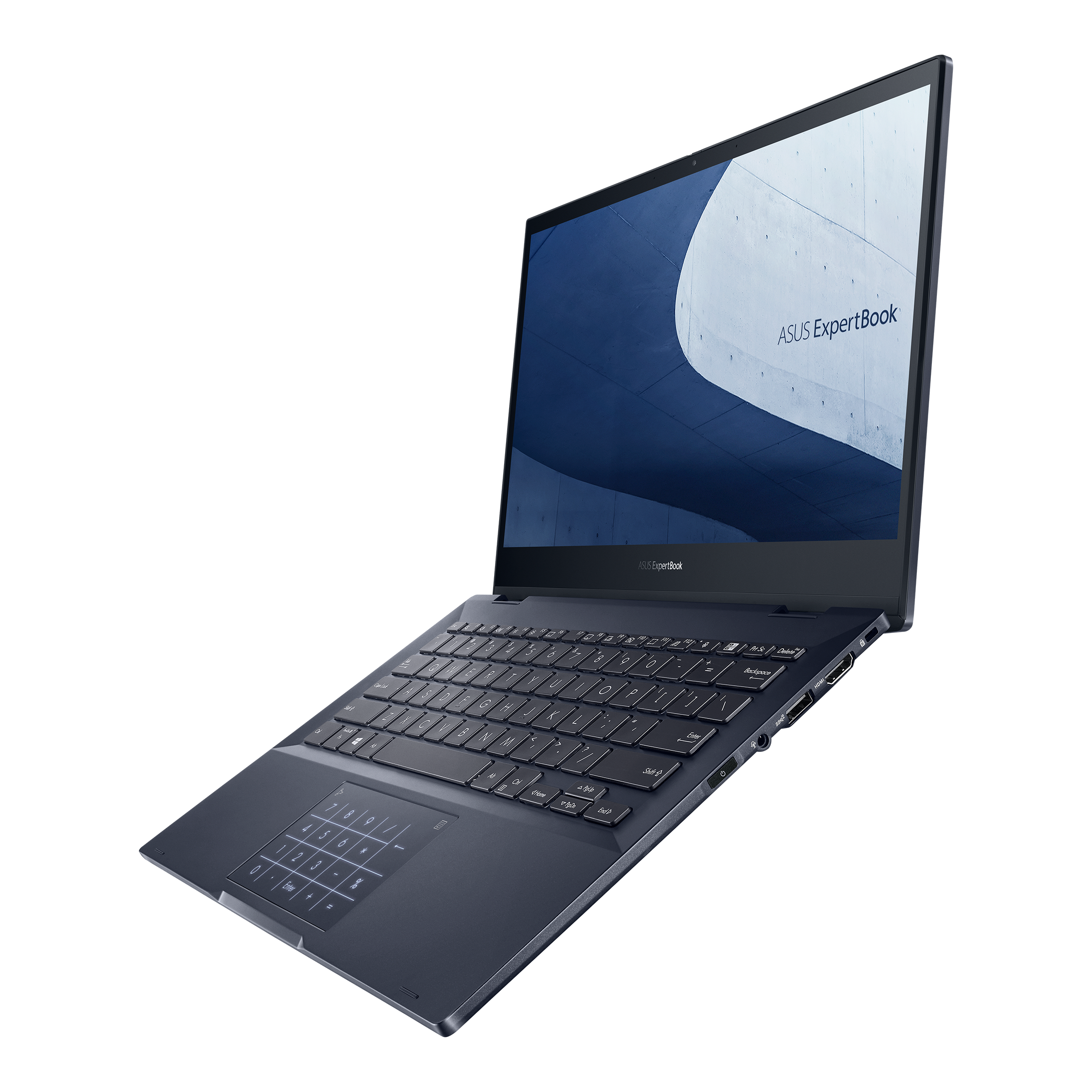 Asus ExpertBook B5 Flip  Star Black 13.3 " OLED Touchscreen FHD Anti-glare Intel Core i5 i5-1135G7 16 GB DDR4 SSD 512 GB Intel UHD Graphics Windows 10 Pro 802.11ax Bluetooth version 5.0 Keyboard language English Keyboard backlit Warranty 36 month(s) Batte