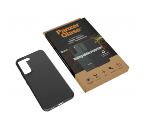 PanzerGlass Biodegradable Case Samsung Galaxy S22+ Bio-based plastic Black 100% Compostable. Contains wood material. Sleek black design. Compatible with wireless charging