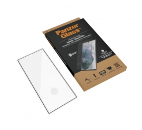 PanzerGlass | Samsung | Galaxy S22 Ultra | Tempered glass | Black | Case friendly. Compatible with ultrasonic fingerprint sensor. 100 % touch sensitivity. Antibacterial (ISO 22196 certified & JIS 22810 approved) | Screen Protector