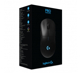 Logitech G PRO Belaidė žaidimų pelė, RF Wireless, 25600 DPI, Juoda