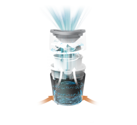 Philips | HU4813/10 | Humidifier | Water tank capacity 2 L | Suitable for rooms up to 44 m² | Natural evaporation process | Humidification capacity 300 ml/hr | Black