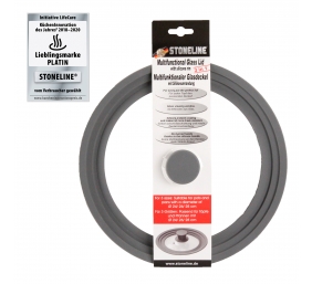Stoneline | Universal glass lid | 13406 | Lid | Diameter 16/18/20  cm | Transparent
