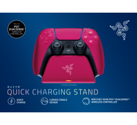 Greitojo įkrovimo stotelė Razer RC21-01900300-R3M1 žaidimų valdymo pultui PS5, Raudona