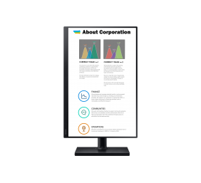 Samsung | Flat Monitor | LF24T450GYUXEN | 24 " | IPS | FHD | 16:10 | 75 Hz | 5 ms | 1920 x 1200 | 250 cd/m² | HDMI ports quantity 1 | Black