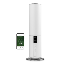Duux | Beam Smart Ultrasonic Humidifier, Gen2 | Air humidifier | 27 W | Water tank capacity 5 L | Suitable for rooms up to 40 m² | Ultrasonic | Humidification capacity 350 ml/hr | White