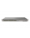 Mikrotik Wired Ethernet Router RB1100x4, 1U Rackmount, Quad core 1.4GHz CPU, 1 GB RAM, 128 MB, 13xGigabit LAN, 1xSerial console port RS232, PCB Temperature and Voltage Monitor, IP20, RouterOS L6 | Wired Ethernet Router | RB1100AHx4 | No Wi-Fi | Mbit/s | 1