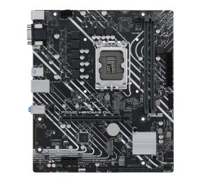Asus PRIME H610M-E D4 Processor family Intel Processor socket  LGA1700 DDR4 DIMM Memory slots 2 Supported hard disk drive interfaces 	SATA, M.2 Number of SATA connectors 4 Chipset Intel H610 mATX