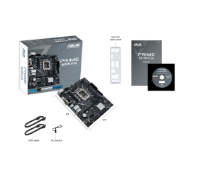 Asus | PRIME H610M-D D4 | Processor family Intel | Processor socket  LGA1700 | DDR4 DIMM | Memory slots 2 | Supported hard disk drive interfaces 	SATA, M.2 | Number of SATA connectors 4 | Chipset Intel H610 | mATX