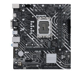 Asus | PRIME H610M-D D4 | Processor family Intel | Processor socket  LGA1700 | DDR4 DIMM | Memory slots 2 | Supported hard disk drive interfaces 	SATA, M.2 | Number of SATA connectors 4 | Chipset Intel H610 | mATX