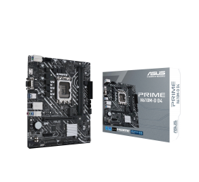 Asus | PRIME H610M-D D4 | Processor family Intel | Processor socket  LGA1700 | DDR4 DIMM | Memory slots 2 | Supported hard disk drive interfaces 	SATA, M.2 | Number of SATA connectors 4 | Chipset Intel H610 | mATX