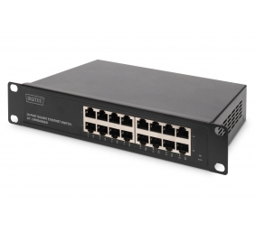 Digitus | 16-port Gigabit Ethernet Switch | DN-80115 | Unmanaged | Rackmountable | Power supply type Internal