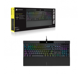 Corsair K70 RGB PRO Mechanical Gaming keyboard, RGB LED light, NA Layout, Wired, Black