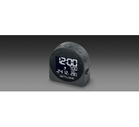 Muse | M-09C | Portable Travelling Alarm Clock | Black