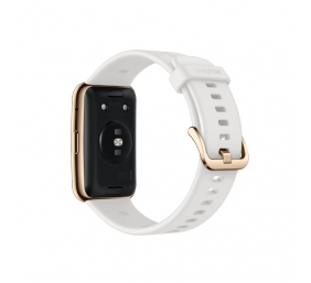 Huawei Elegant Edition FIT Smart watch, GPS (satellite), AMOLED, Touchscreen, Heart rate monitor, Activity monitoring 24/7, Waterproof, Bluetooth, Frosty White
