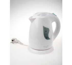 Adler | Kettle | AD 08 | Standard | 850 W | 1 L | Plastic | 360° rotational base | White