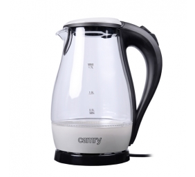 Camry | CR 1251 | Standard kettle | 2000 W | 1.7 L | Glass | 360° rotational base | Glass/Black