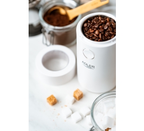 Adler | Coffee Mill | AD 4446ws | 150 W | Coffee beans capacity 75 g | White