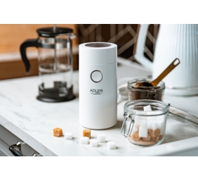 Adler | Coffee Mill | AD 4446ws | 150 W | Coffee beans capacity 75 g | White