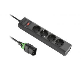APC UPS Power Strip, Locking IEC C14 TO 4 Outlet Schutzkontakt (CEE 7/3), 230V Germany
