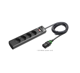 APC UPS Power Strip, Locking IEC C14 TO 4 Outlet Schutzkontakt (CEE 7/3), 230V Germany
