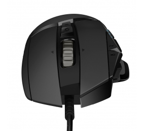 Logitech G502 HERO Laidinė žaidimų pelė, USB Type-A, Optical, 25600 DPI, Juoda
