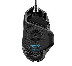 Logitech G502 HERO Laidinė žaidimų pelė, USB Type-A, Optical, 25600 DPI, Juoda