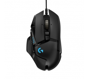 Logitech G502 HERO Laidinė žaidimų pelė, USB Type-A, Optical, 25600 DPI, Juoda