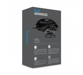 Logitech G502 HERO Laidinė žaidimų pelė, USB Type-A, Optical, 25600 DPI, Juoda