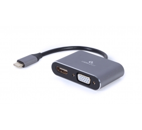 USB Type-C to HDMI and VGA display adapter | A-USB3C-HDMIVGA-01 | USB Type-C