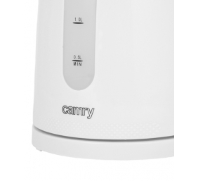 Camry | Kettle | CR 1254 | Standard | 2200 W | 1.7 L | Plastic | 360° rotational base | White