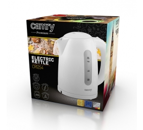 Camry | Kettle | CR 1254 | Standard | 2200 W | 1.7 L | Plastic | 360° rotational base | White