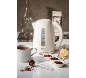 Camry | Kettle | CR 1254 | Standard | 2200 W | 1.7 L | Plastic | 360° rotational base | White