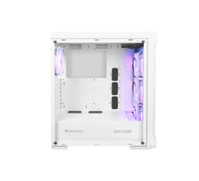 Genesis | PC Case | IRID 505 ARGB | Side window | White | Midi Tower | Power supply included No | ATX