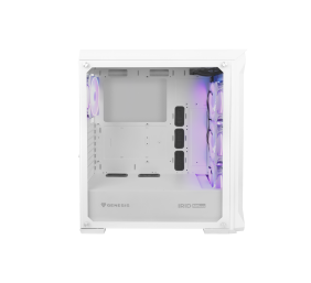 Genesis | PC Case | IRID 505 ARGB | Side window | White | Midi Tower | Power supply included No | ATX