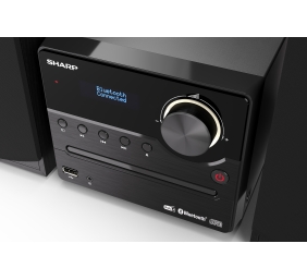 Sharp XL-B517D(BK) Hi-Fi Micro System, CD/FM/USB/Bluetooth v5.0, Aux-in, 45W, Black | Sharp | Hi-Fi Micro System | XL-B517D(BK) | Black | USB port | AUX in | Bluetooth | CD player | FM radio | Wireless connection