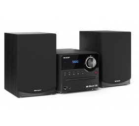 Sharp XL-B517D(BK) Hi-Fi Micro System, CD/FM/USB/Bluetooth v5.0, Aux-in, 45W, Black Sharp | Hi-Fi Micro System | XL-B517D(BK) | USB port | AUX in | Bluetooth | CD player | Black | FM radio | Wireless connection