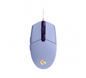 Logitech G203 LIGHTSYNC Laidinė žaidimų pelė, USB Type-A, Optical, 8000 DPI, Lilac