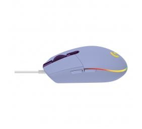 Logitech G203 LIGHTSYNC Laidinė žaidimų pelė, USB Type-A, Optical, 8000 DPI, Lilac