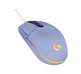 Logitech G203 LIGHTSYNC Laidinė žaidimų pelė, USB Type-A, Optical, 8000 DPI, Lilac